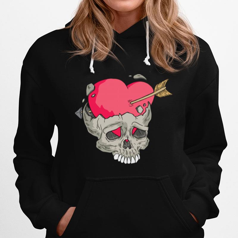 Skull Heart Day Of Dead Dia De Muertos Hoodie