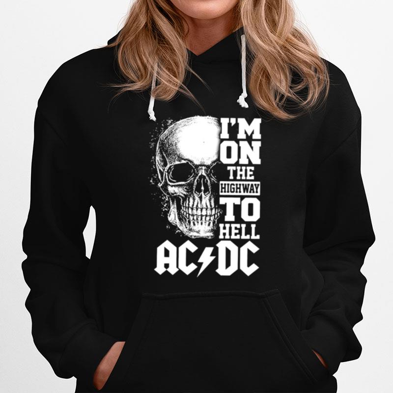Skull I'M On The Highway To Hell Ac Dc Hoodie