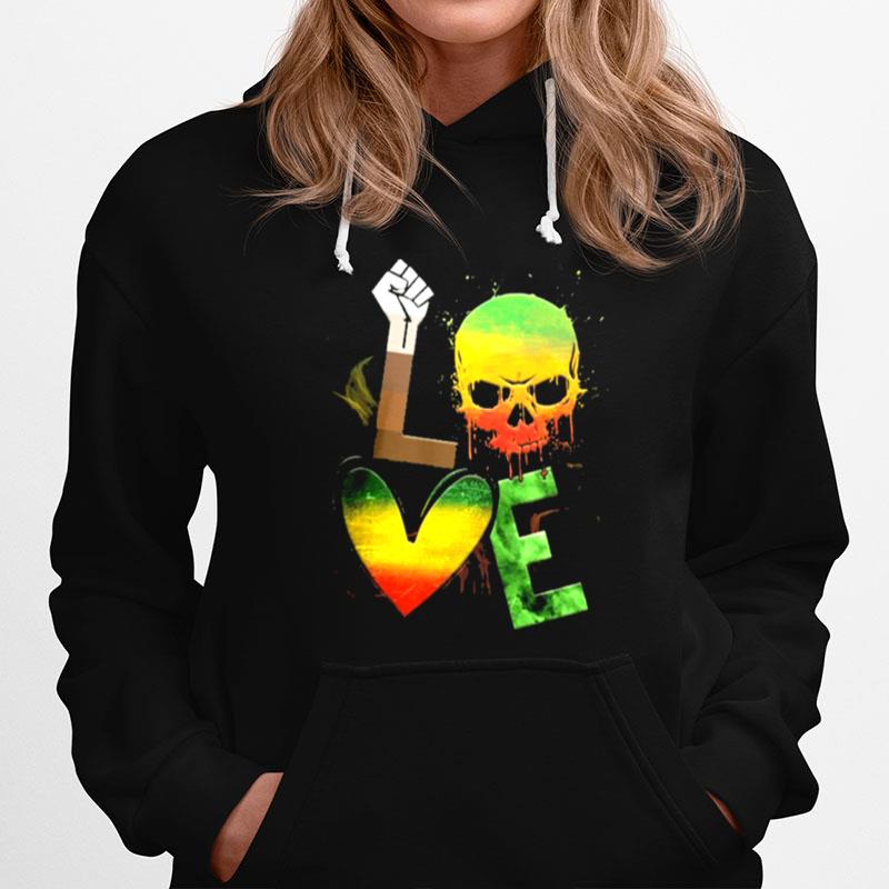 Skull Juneteenth Love Hoodie