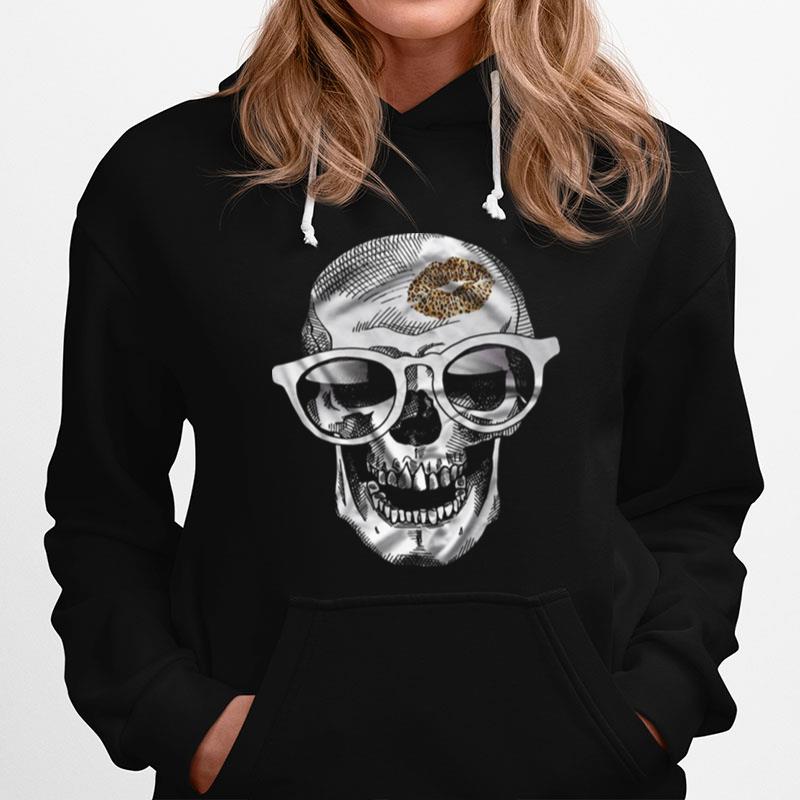 Skull Leopard Lip Hoodie