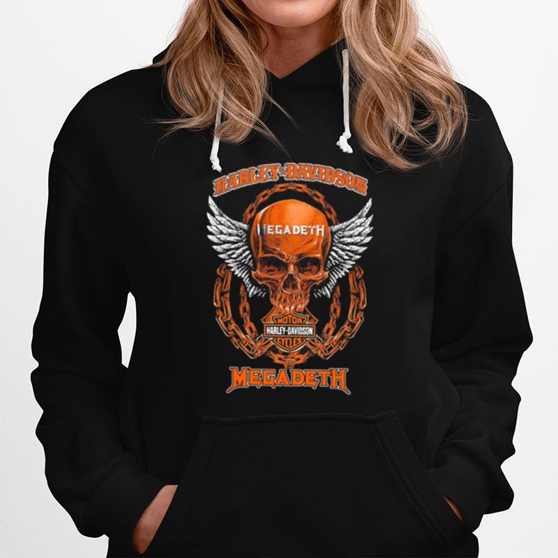 Skull Motor Harley Davidson Cycles Megadeth Hoodie