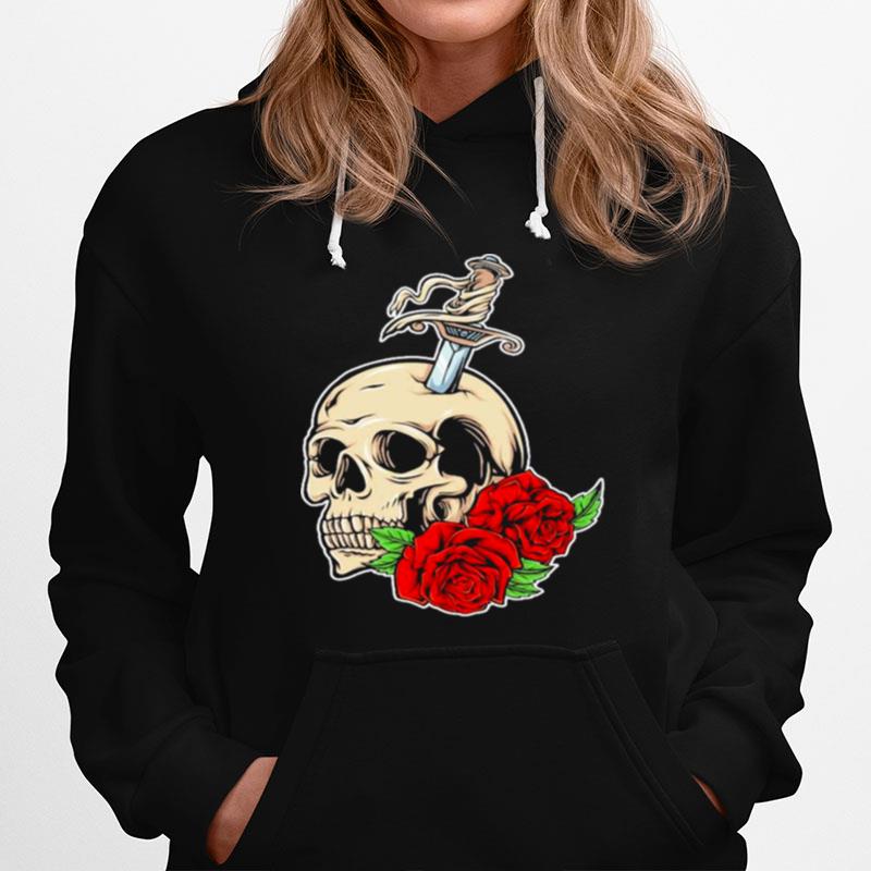 Skull Skull Roses Hoodie