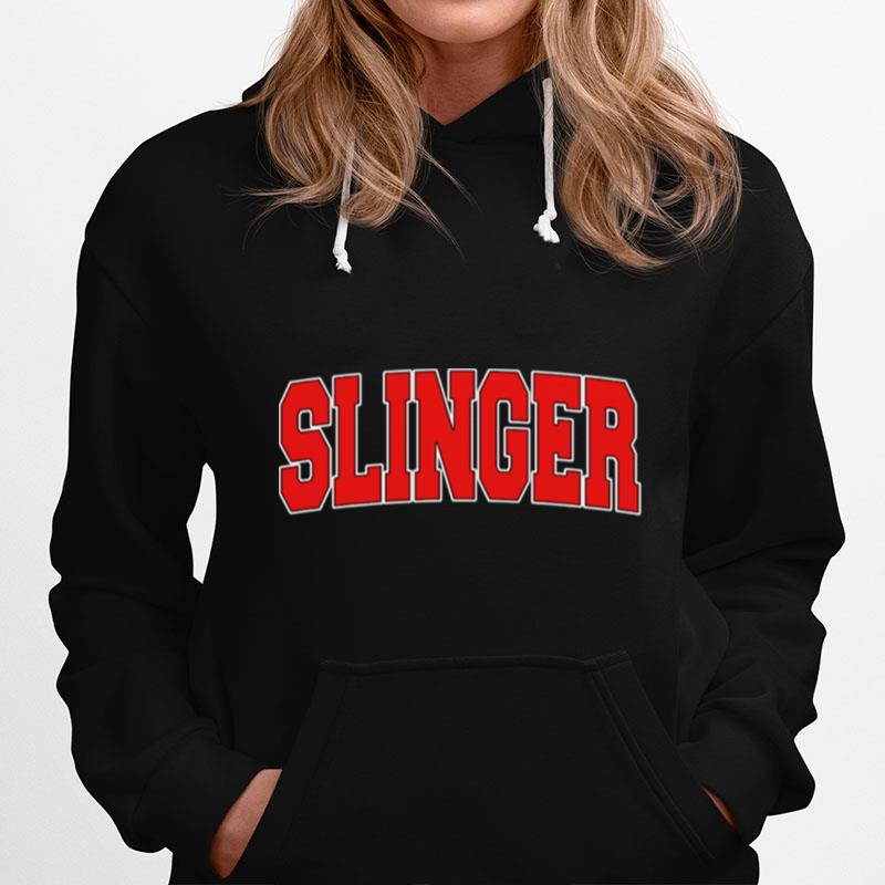 Slinger Wi Wisconsin Varsity Style Usa Vintage Sports Hoodie