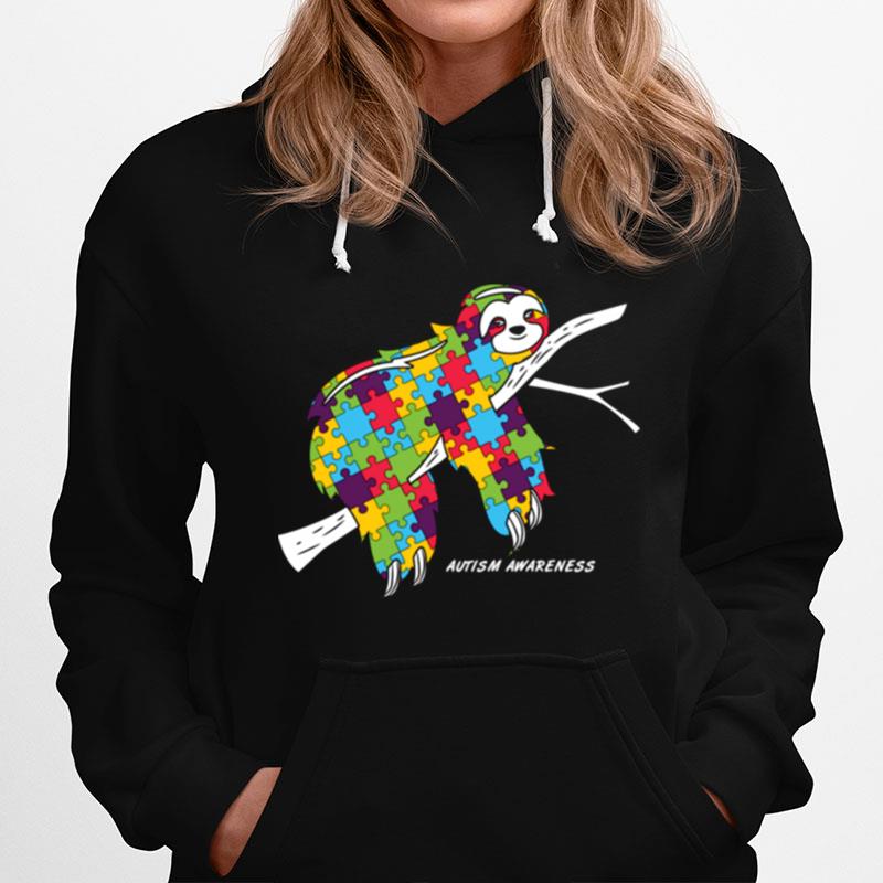 Sloth Autism Awareness Hoodie