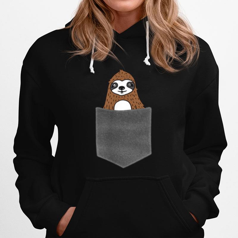 Sloth In Pocket Hoodie