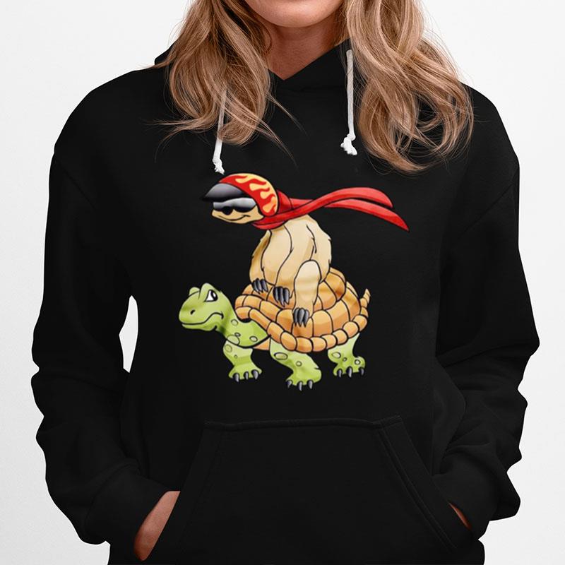 Sloth With Turtle Hoodie