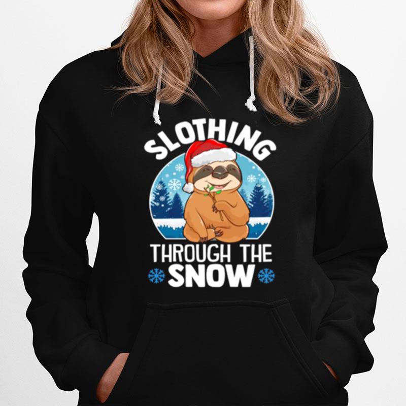 Slothing Through The Snow Christmas Hoodie