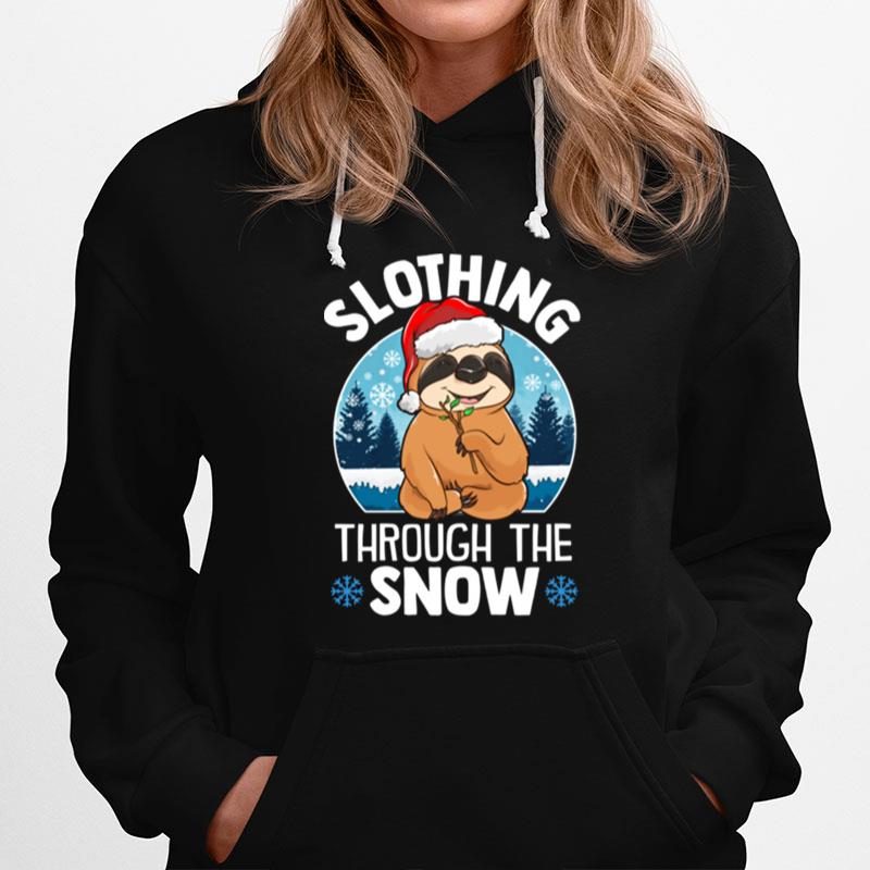 Slothing Through The Snow Hoodie