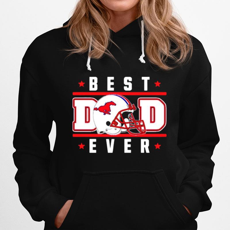 Smu Mustangs Best Dad Ever Hoodie