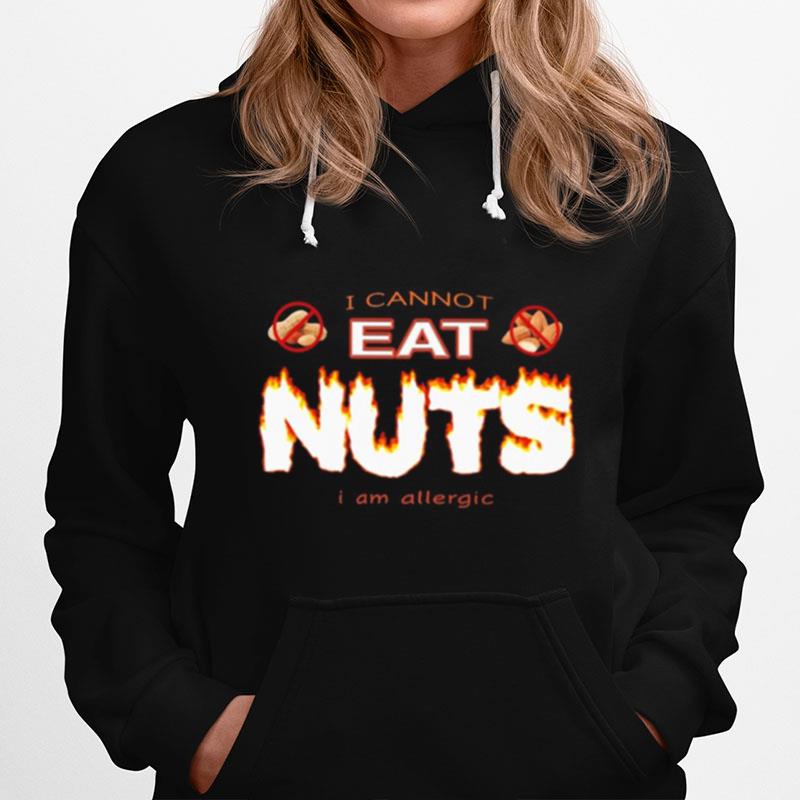 Snazzy Seagull I Cannot Eat Nuts I Am Allergic Hoodie