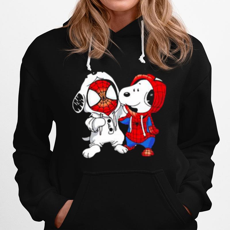 Snoopy And Spiderman Hoodie