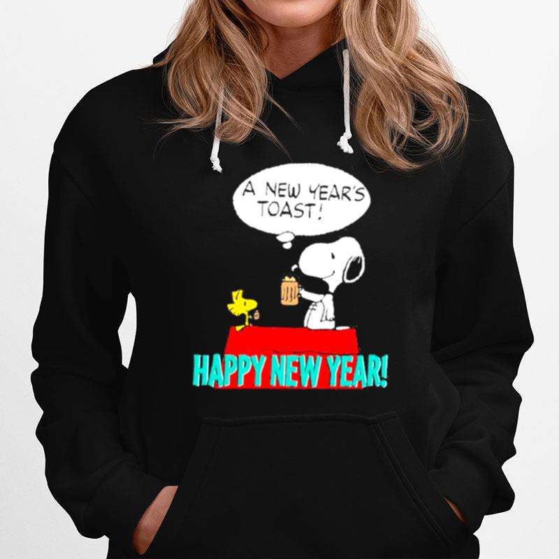 Snoopy And Woodstock A New Years Toast Happy New Year Hoodie