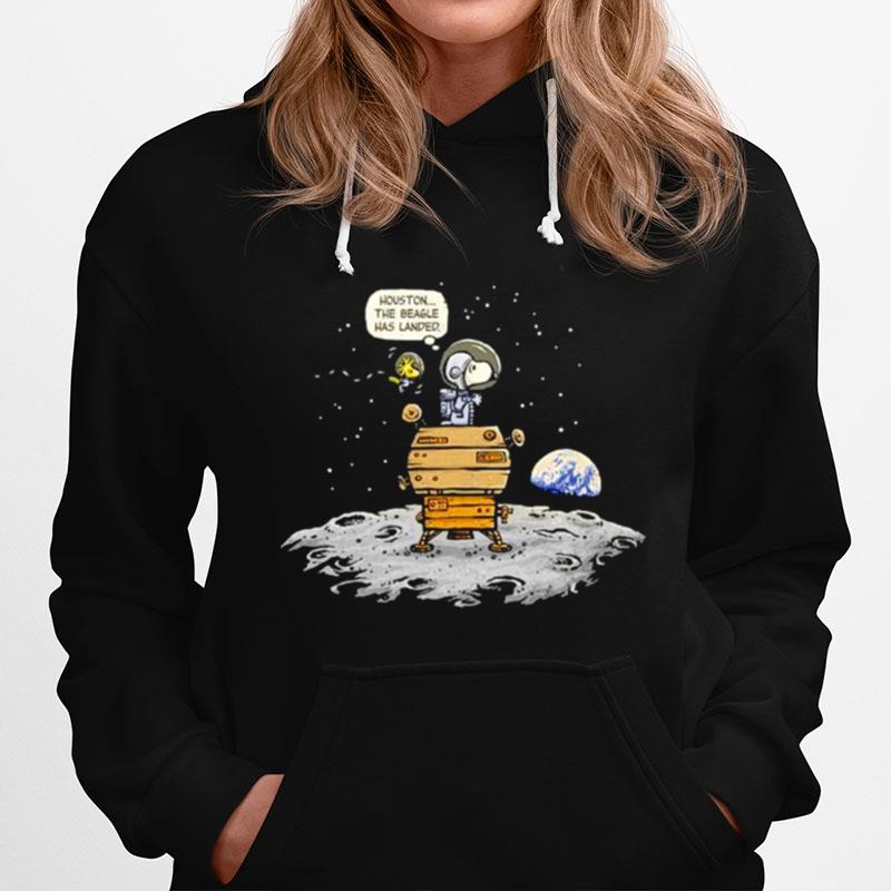 Snoopy And Woodstock Houston The Beagle Has Landed Hoodie