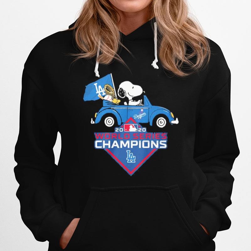 Snoopy And Woodstock Los Angeles Dodgers World Series Champions Hoodie