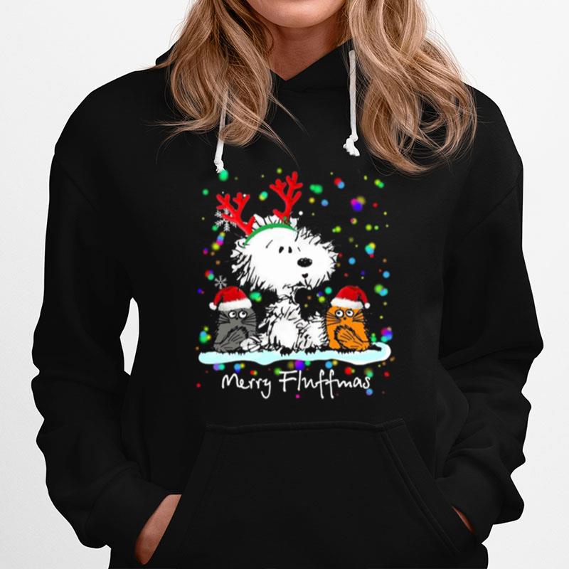 Snoopy Cat Merry Fluffmas Christmas Hoodie