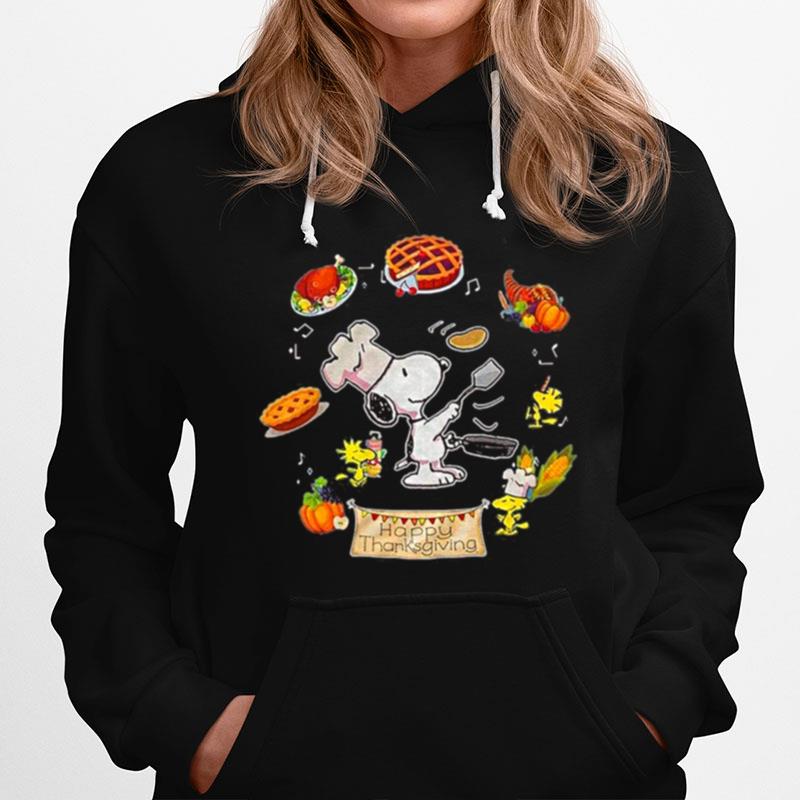 Snoopy Cooking Happy Thanksgiving Hoodie