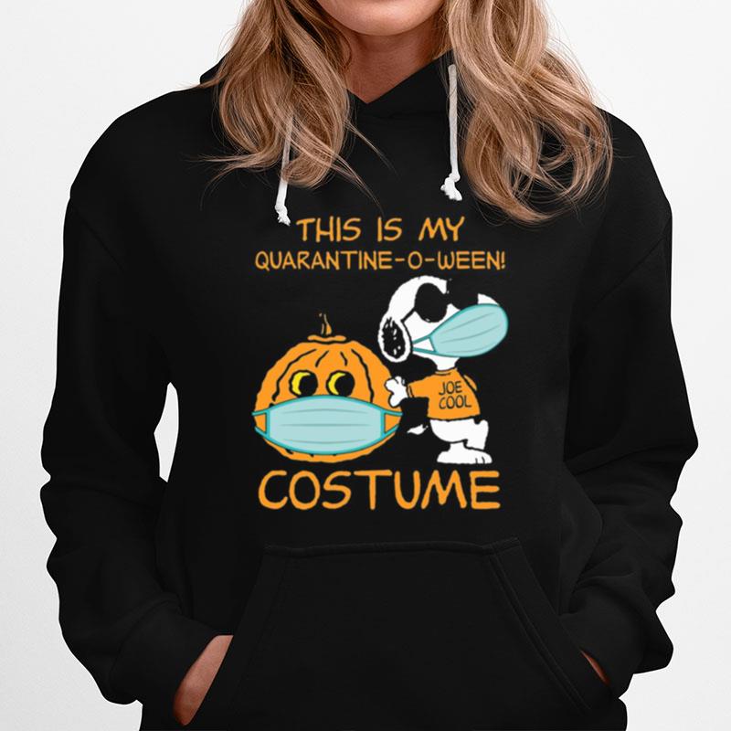 Snoopy Face Mask Joe Cool This Is My Quarantine O Ween Costume Halloween Hoodie