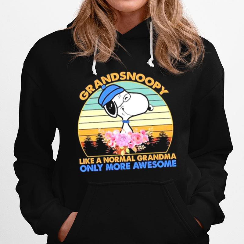 Snoopy Grandsnoopy Like A Normal Grandma Only More Awesome Vintage Hoodie