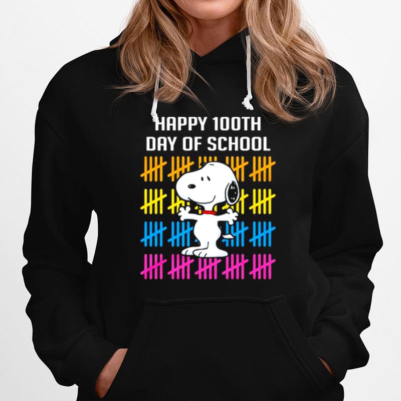 Snoopy Happy 100Th Day Of School Hoodie