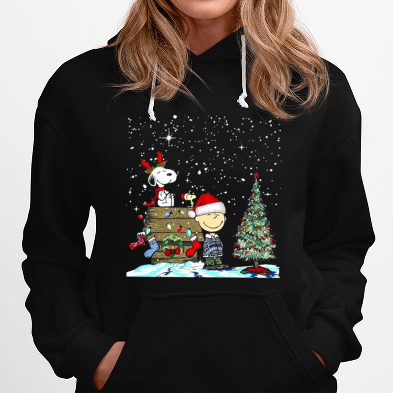 Snoopy Santa Charlie Brown And Woodstock Christmas Hoodie