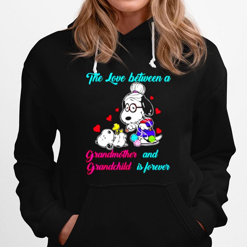 Snoopy The Love Between A Grandmother And Grandchild Is Forever Hoodie