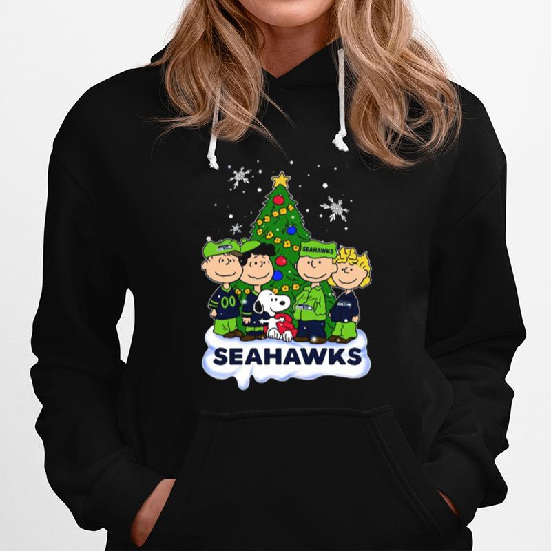 Snoopy The Peanuts Seattle Seahawks Christmas Hoodie