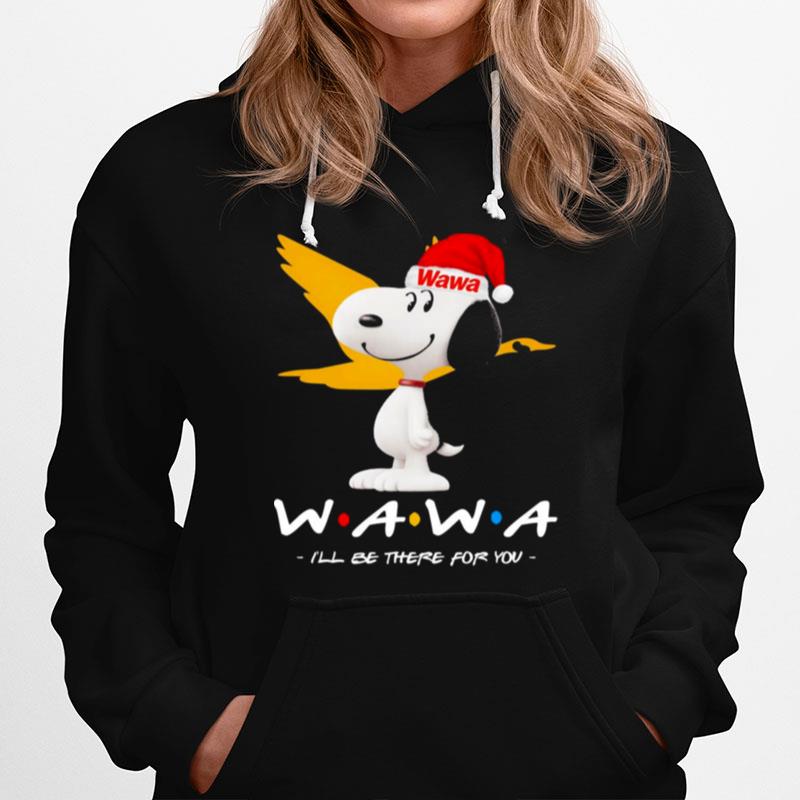 Snoopy Wawa Santa Hat Ill Be There For You Hoodie