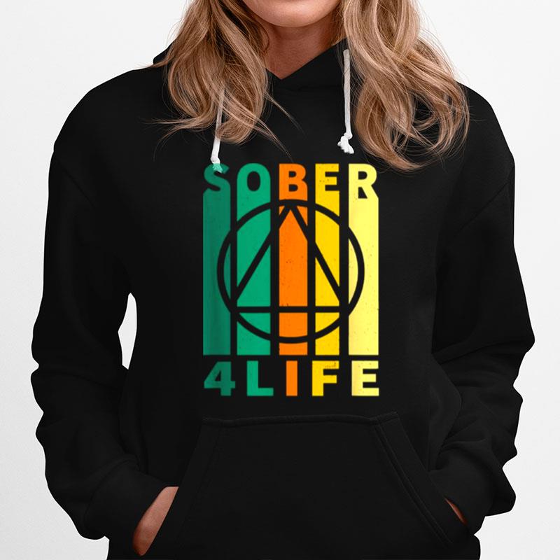 Sober Four Life Aa Na Sobriety Recovery Anniversary Hoodie