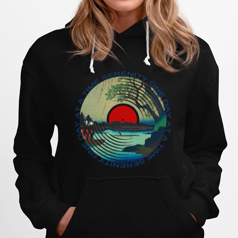 Sobriety Serenity One Day At A Time Aa Sober Hoodie