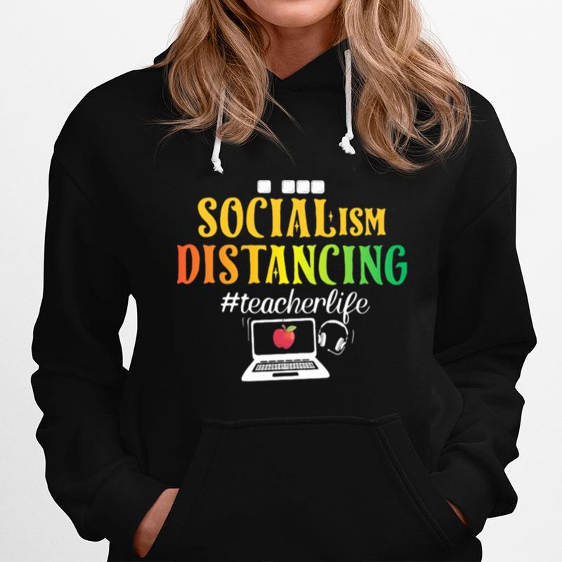 Social Ism Distancing Teacherlife Apple Laptop Hoodie