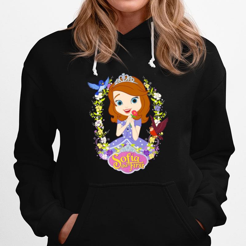 Sofia The First Flower Border Hoodie