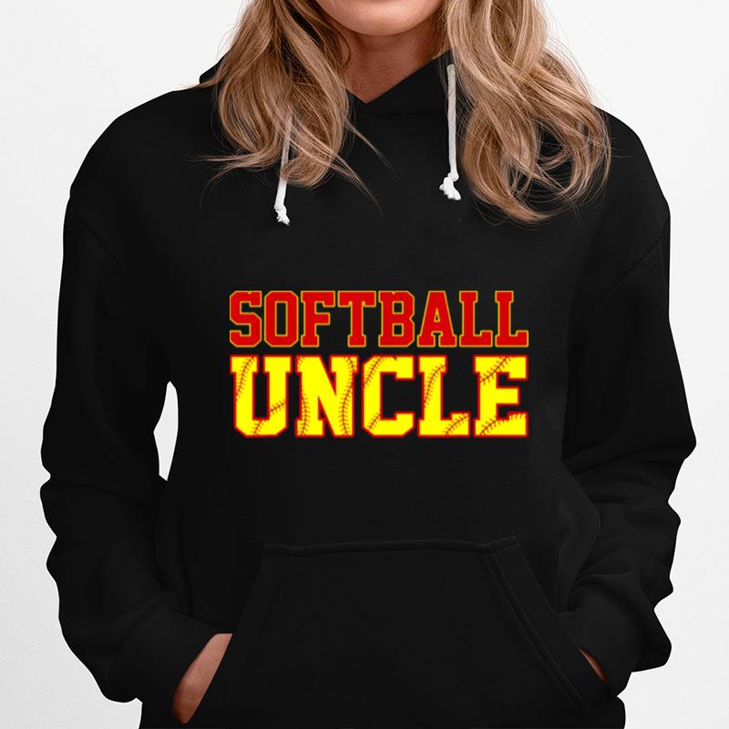 Softball Uncle Christmas Fathers Day Softball Uncle Hoodie