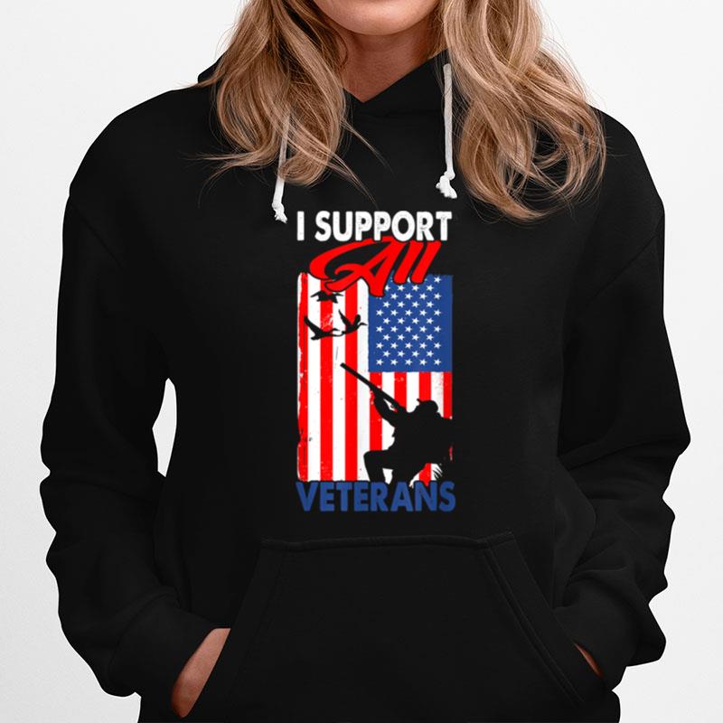 Soldier U.S. Flag Patriotic Hunter T B09Znnzjq7 Hoodie