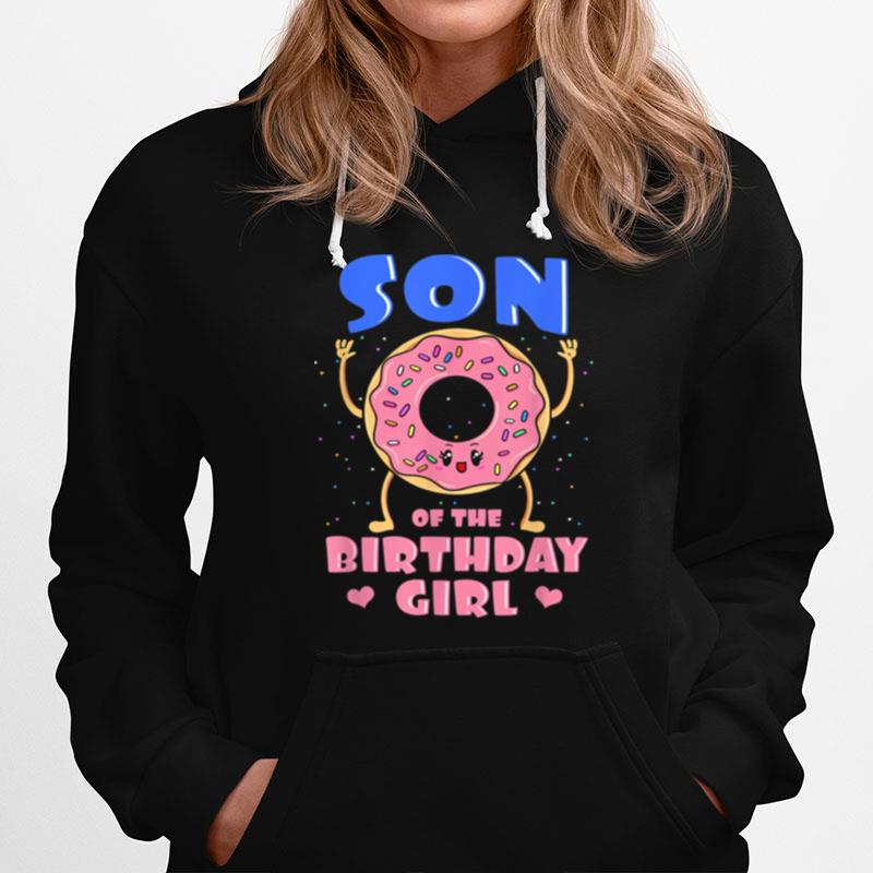 Son Of The Birthday Girl Pink Donut Bday Party Child Hoodie