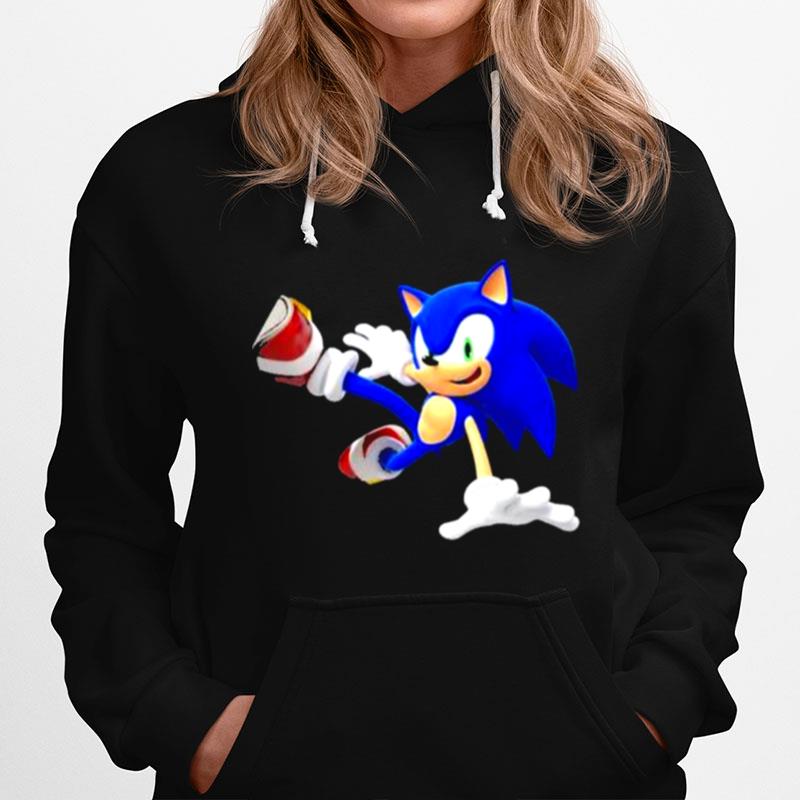 Sonic The Hedgehog Blue Graphics Hoodie