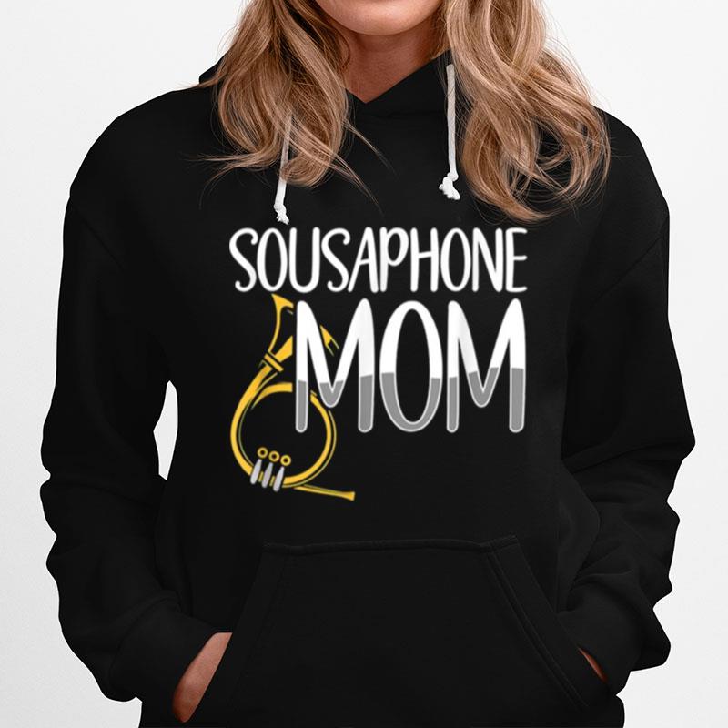 Sousaphone Mom Retro Musical Instrument Mothers Day Saying Hoodie
