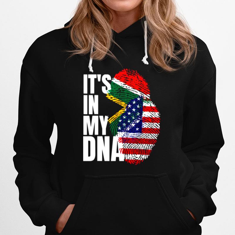 South African And American Mix Dna Heritage Flag Gift Hoodie