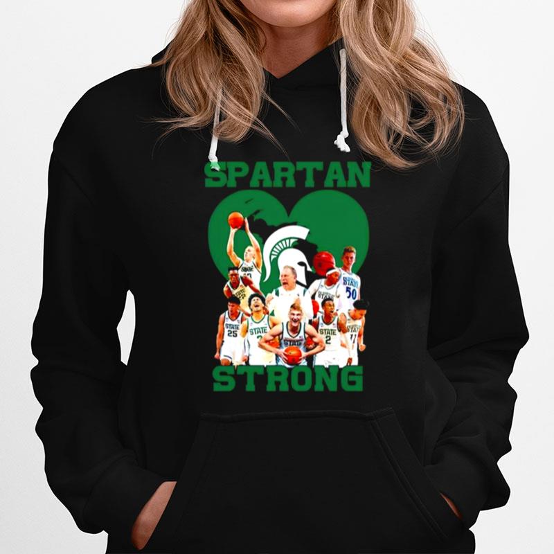 Spartan Strong Msu Basketball Team Hoodie