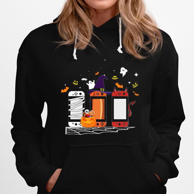 Spooky Game Console In Halloween Design Hoodie