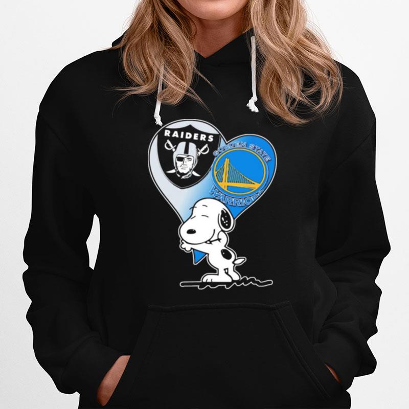 Spoony Heart Oakland Raiders And Golden State Warriors Hoodie