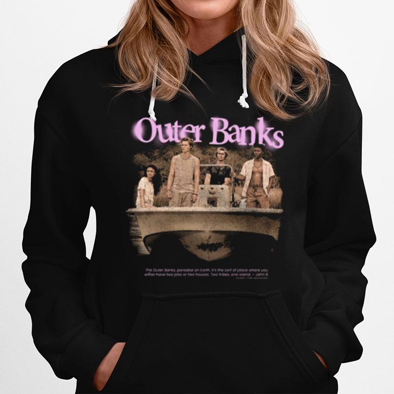 Spray Paint Logo Outer Banks Group Shot Vintage Hoodie