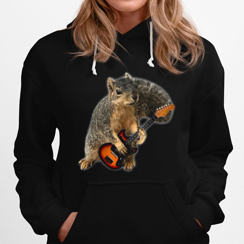 Squirrel Playing Guitar Hoodie