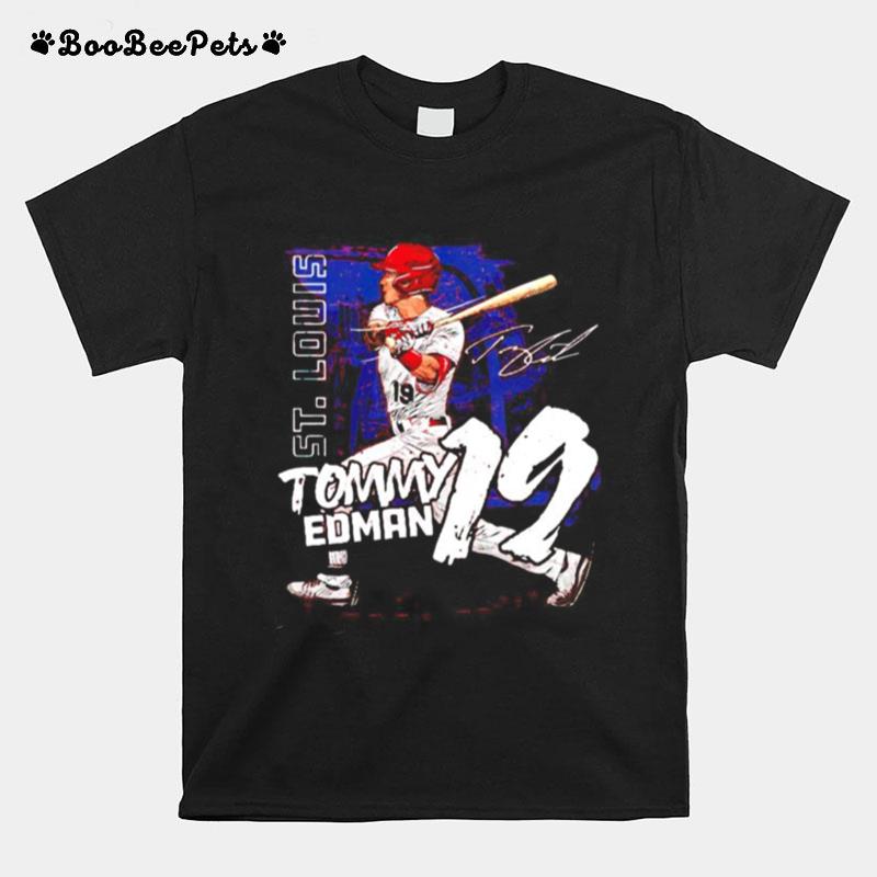 St. Louis Baseball Tommy Edman 19 Signature T-Shirt