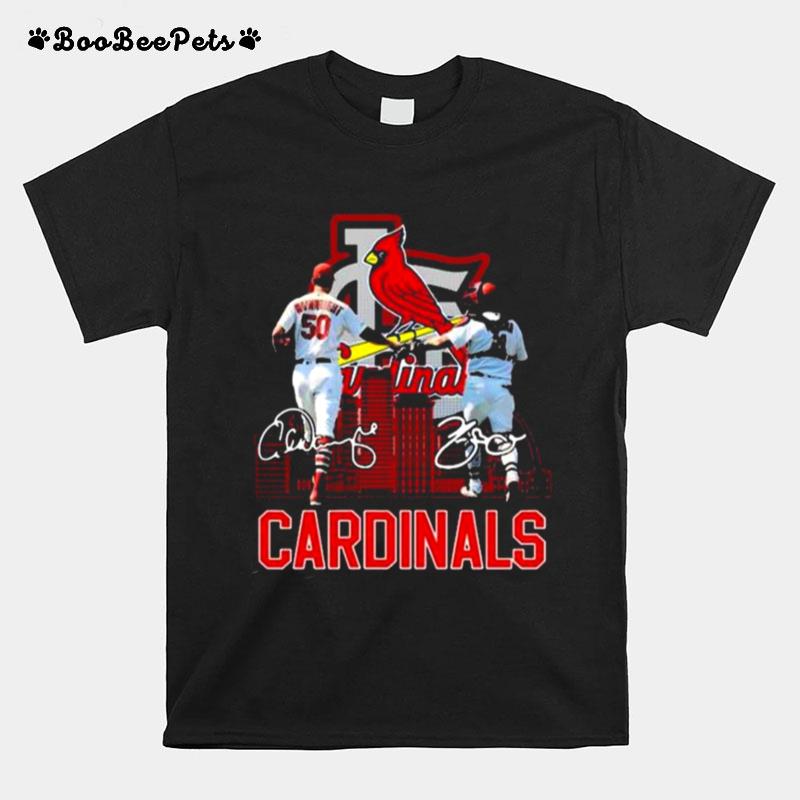 St. Louis Cardinals Adam Wainwright And Molina Signatures 2022 T-Shirt