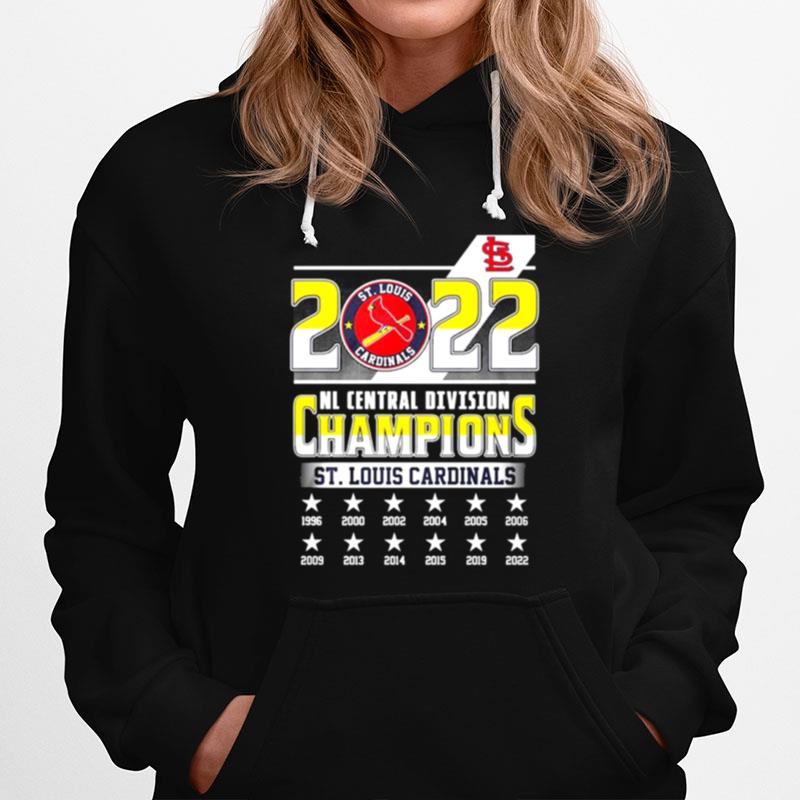 St Louis Cardinals 2022 Nl Central Division Champions 1996 2022 Hoodie