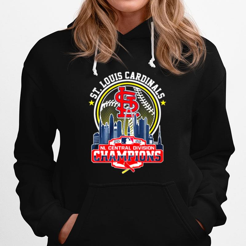 St Louis Cardinals 2022 Nl Central Division Champions Skyline Hoodie