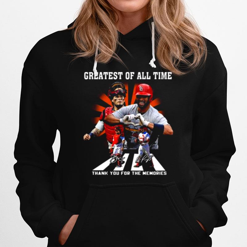 St Louis Cardinals Abbey Road Great Of All Time Thank You For The Memories Signatures Hoodie