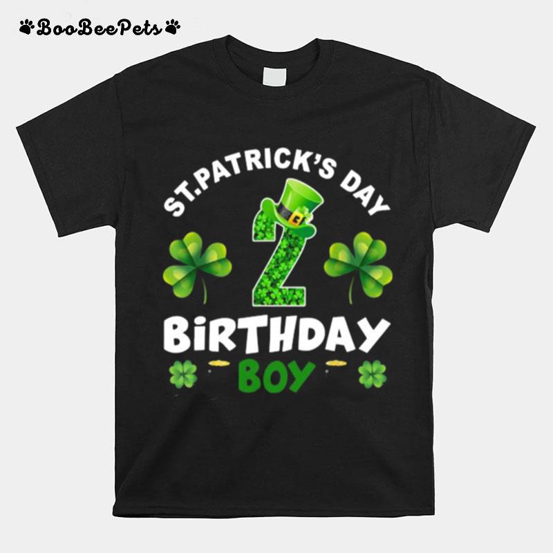 St Patricks Day 2 Years Old Birthday Boy 2Nd Birthday T-Shirt