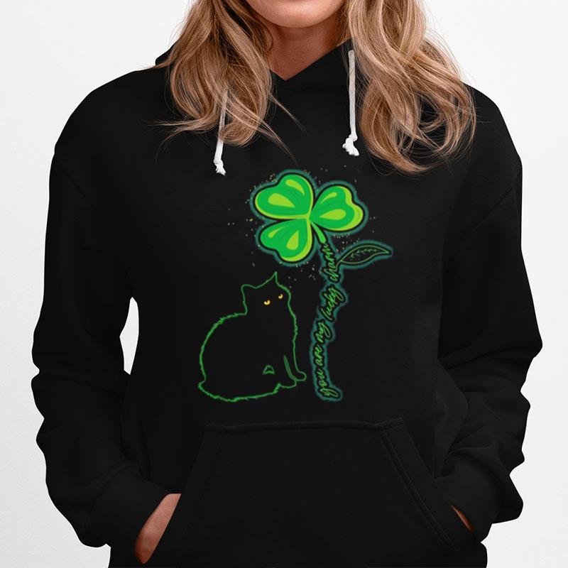St Patricks Day Black Cat My Lucky Charm Hoodie