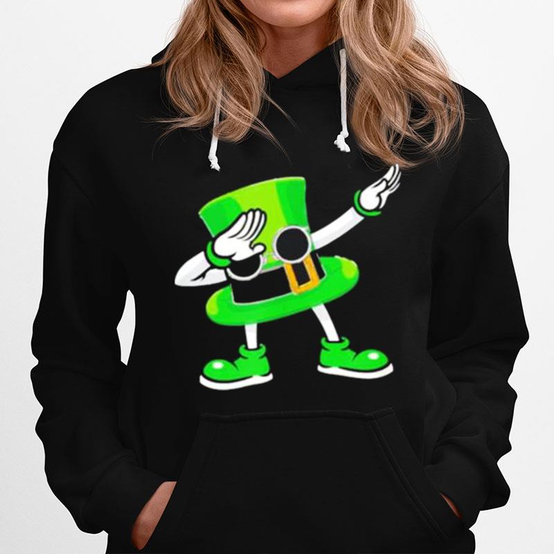 St Patricks Day Dabbing Leprechaun Hat Boys Kids Men Gifts Hoodie